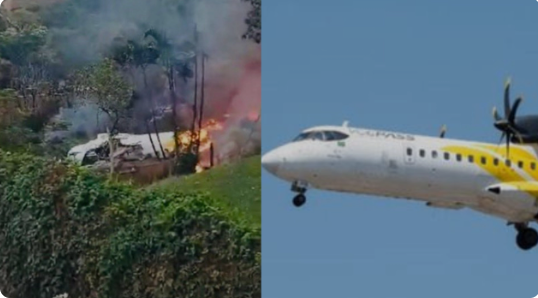 61 Orang Tewas Akibat Pesawat Jatuh di Brasil